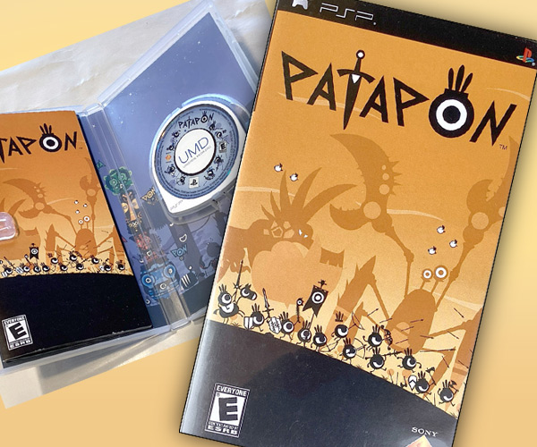 kfairbanks2's tweet photo. Purchase Patapon for Sony PSP on Mercari from RetroRainDrop here 
(comes with game, original box, &amp; manual):
https://t.co/IVoXf4T73v
🕹️
#Patapon #Gaming #PSP #SonyPSP #RetroGaming #RetroGame #RetroGames #VideoGames #PlaystationPortable https://t.co/Le8DhVMRO0