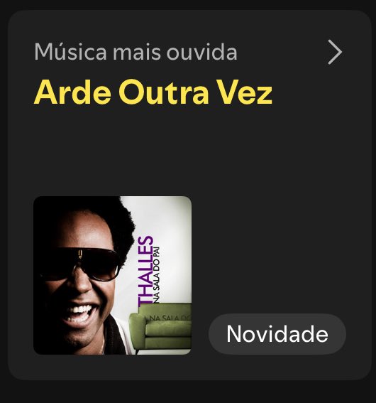 Thalles Roberto e Irmão Lázaro, dois dos grandes maiores nomes da música negra periferica brasileira e ponto final.

Arde Outra vez, a música mais ouvida do meu Spotify.