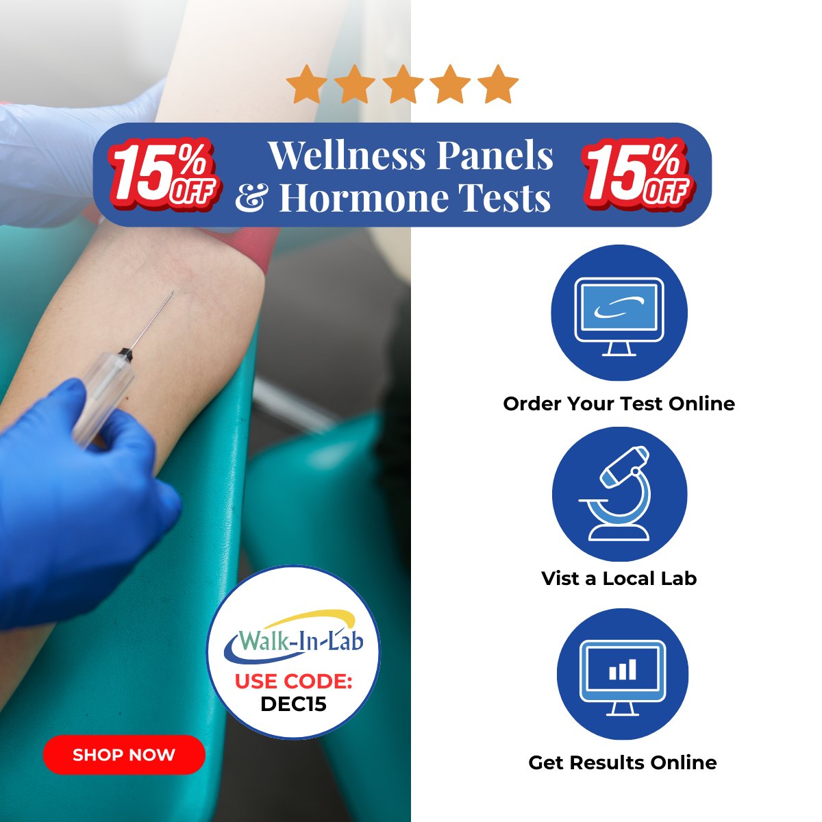 walkinlab's tweet image. Saturday check-in:
Hydrate. Move your body. Know your numbers.
 15% off Wellness + Hormone Panels with code DEC15
 sales.walkinlab.com
#Wellness #HormoneHealth #SaturdayVibes #WalkInLab #Biohacking