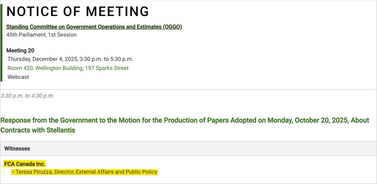 jeremy_patzer's tweet image. TODAY AT COMMITTEE:

Stellantis (owned by FCA) is coming to testify for an hour.

They say they didn&apos;t ask for the redactions - the government said they did.  They also pocketed a $15B deal with the Liberals, and used $13B of that to invest in the U.S.

Time for some answers.
