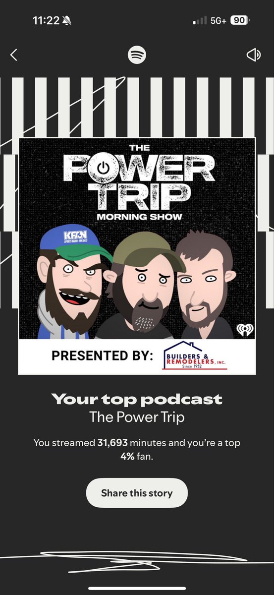Jacob_Engen12's tweet photo. It’s 12/4/25 and I’m currently on 11/18/25’s episode 😂 hopefully I catch up soon I’m sick of hearing the old stat lines but can’t miss out on @MeatSauce1 trying to do math https://t.co/ED1WogDEEe