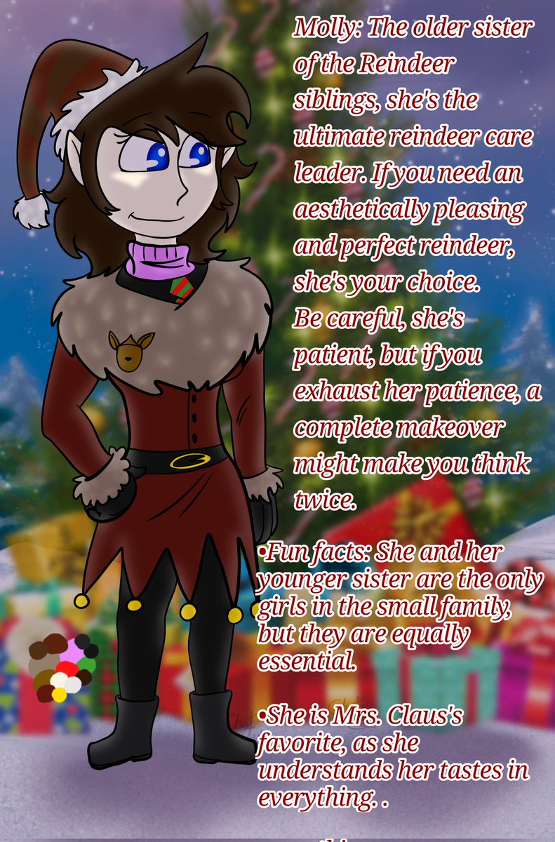 TubbieCheriot's tweet photo. Now introducing the Reindeer Sisters! #Christmas2025 #christmascomic #ChristmasTree https://t.co/YcXqhAHsWt