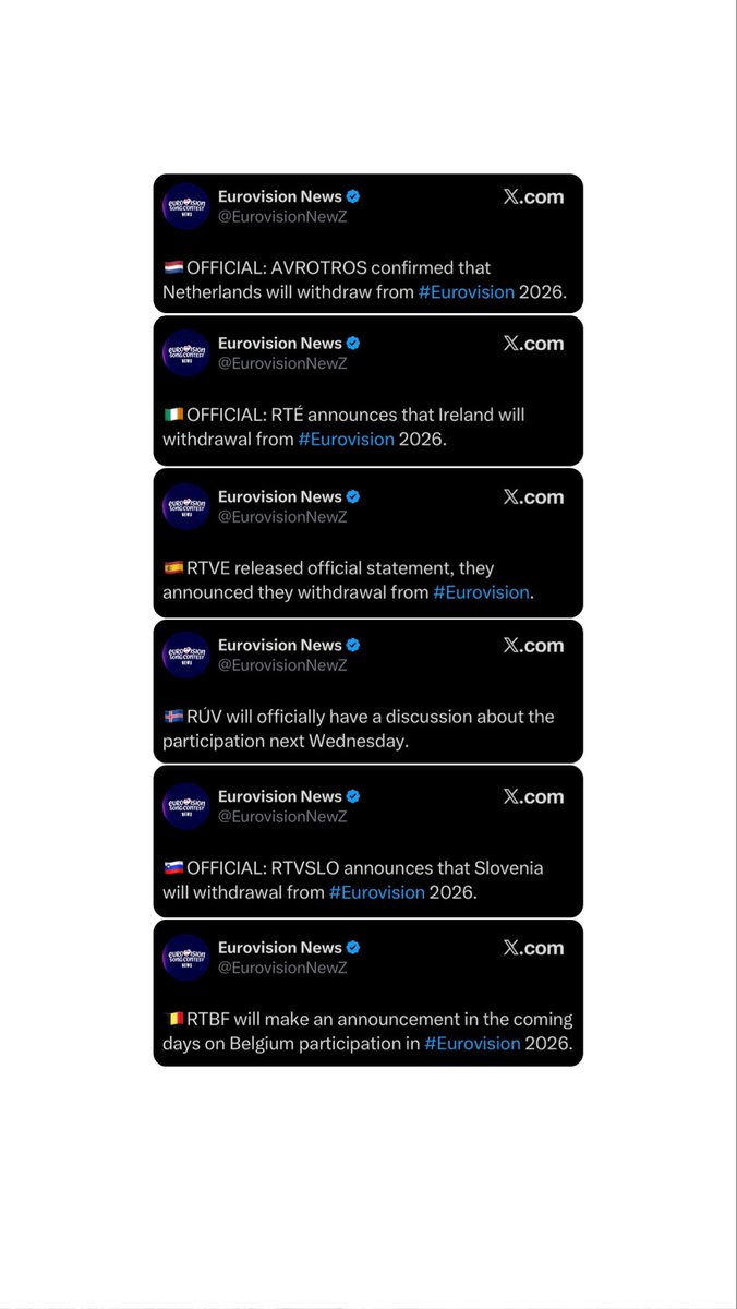 La EBU ha preferido que Israel participe en Eurovisión antes que Países Bajos, Irlanda, España, Islandia, Eslovenia y Bélgica. <a href="/EurovisionNewZ/">Eurovision News</a>