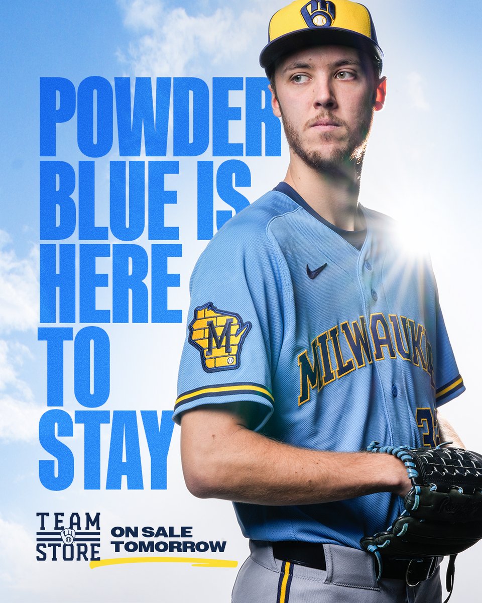 Brewers's tweet image. Available at the Brewers Team Store TOMORROW at 8 AM

→  Brewers.com/teamstore