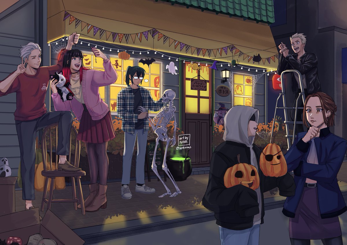 here's my piece for the volume 2 of <a href="/seishunWBzine/">Seishun「青春」Vol 2: School's Out!! FREE TO DOWNLOAD</a> !!! i loveee halloween so much so im so happy that i got to make this for this project !!!🎃

#ウィンブレ