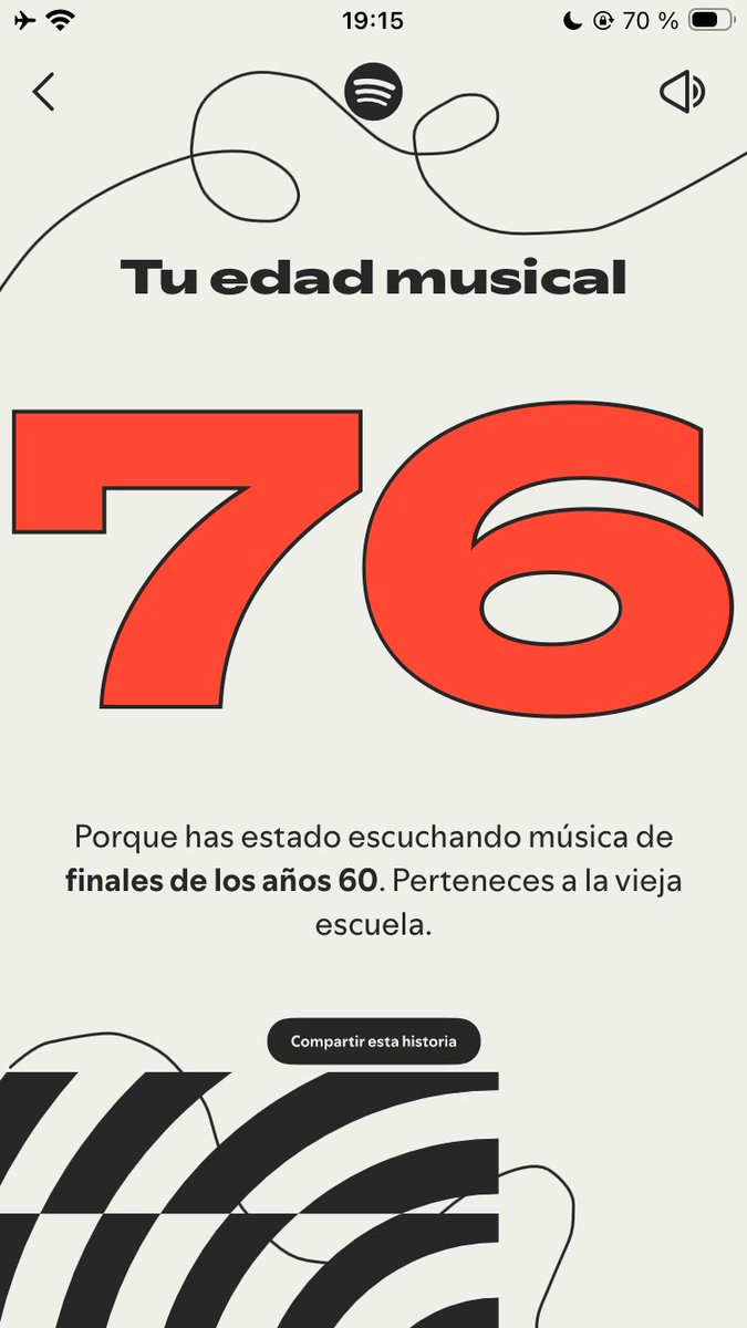 Tengo un alma vieja según Spotify.