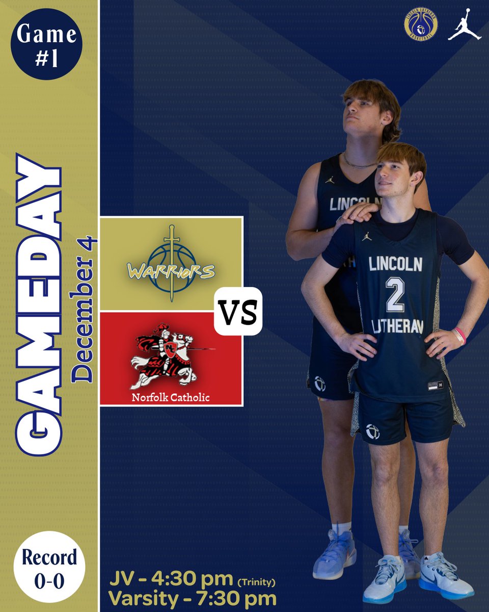 LLBoysHoops's tweet image. 🏀GAME DAY🏀
Game 1 tonight! We open at home vs. Norfolk Cath. Pack the gym, bring the noise, and kick off another run at a STATE TITLE

🆚: @NorfolkCatholic
⏰: 7:30 PM (JV 4:30)
📍: Lincoln Lutheran
📺: shorturl.at/2PYLZ
📻: lincolnprepsports.mixlr.com/events/4665892
@LLActivities
#nebpreps