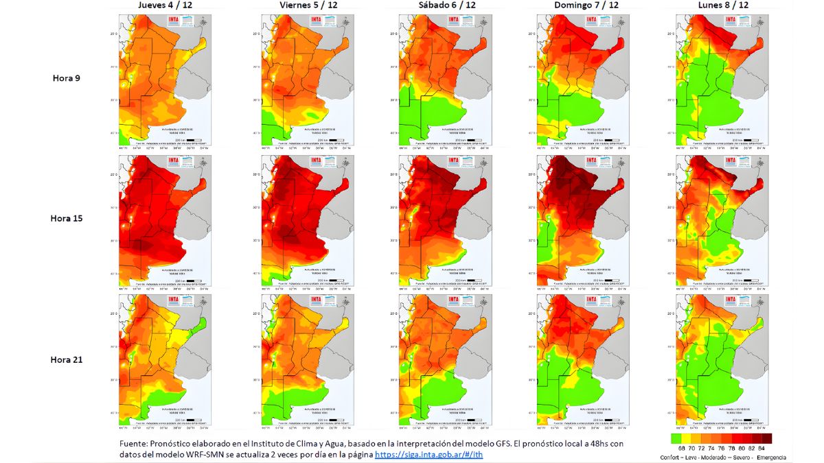 Informe n°1 de la 14° Campaña Estival de Monitoreo Semanal de Estrés Calórico de INTA/UNL/SMN

Estrés calórico en bovinos: vienen días críticos para rodeos de carne y leche
👉aireagro.com.ar/actualidad/est…