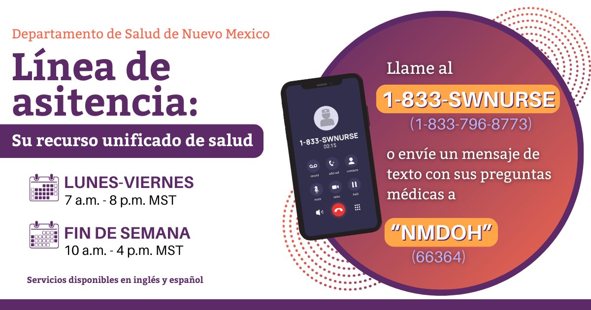 NM Dept. of Health tweet media