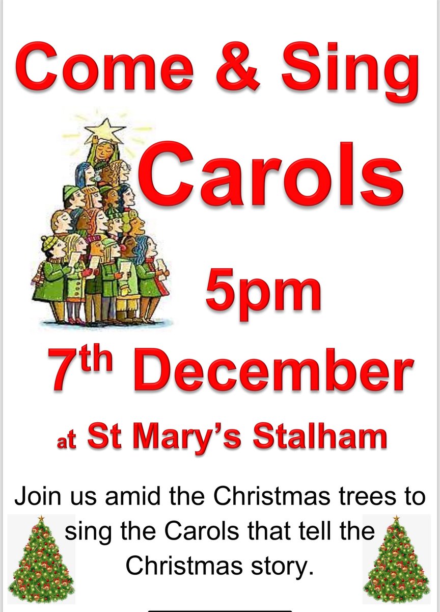 This coming Sunday after the Yule Tide Market come and sing Carols in St Mary’s and enjoy the Christmas trees before the tree festival ends.