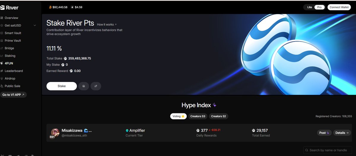 ⭐오늘의 리버 포인트 업데이트

<a href="/RiverdotInc/">River</a>  <a href="/River4fun/">River4FUN 🐝</a> <a href="/Galxe/">Galxe</a> 

🌐 오늘 리버에서 377 포인트를 받으면서 총 포인트가 29,157까지 올라갔어요.🎉

 🔍매일 쌓여가는 점수들을 보면서, 단순한 이벤트 참여를 넘어 프로젝트가 유저와 어떻게 상호작용하는지를 더 깊이 느끼게 됩니다.

🌊 리버는