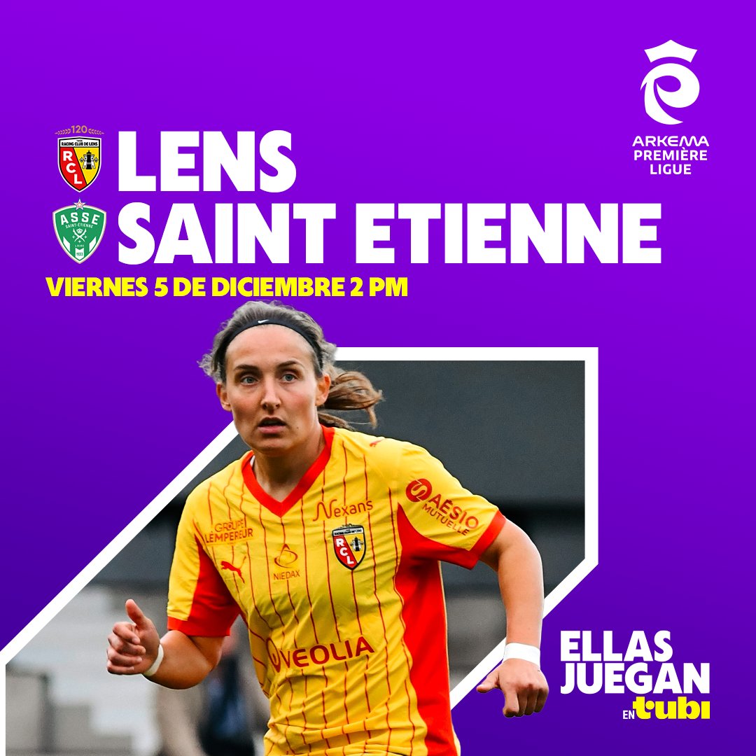 🇫🇷⚽️ ¡Le match des reines commence!

Este viernes vuelven las emociones en la Arkema Premiere League, cuando Lens y Saint Ettiene protagonicen un duelo de alarido. 

Vívelo en #FOXenTubi desde la 1:50PM. 

#EllasJueganEnTubi