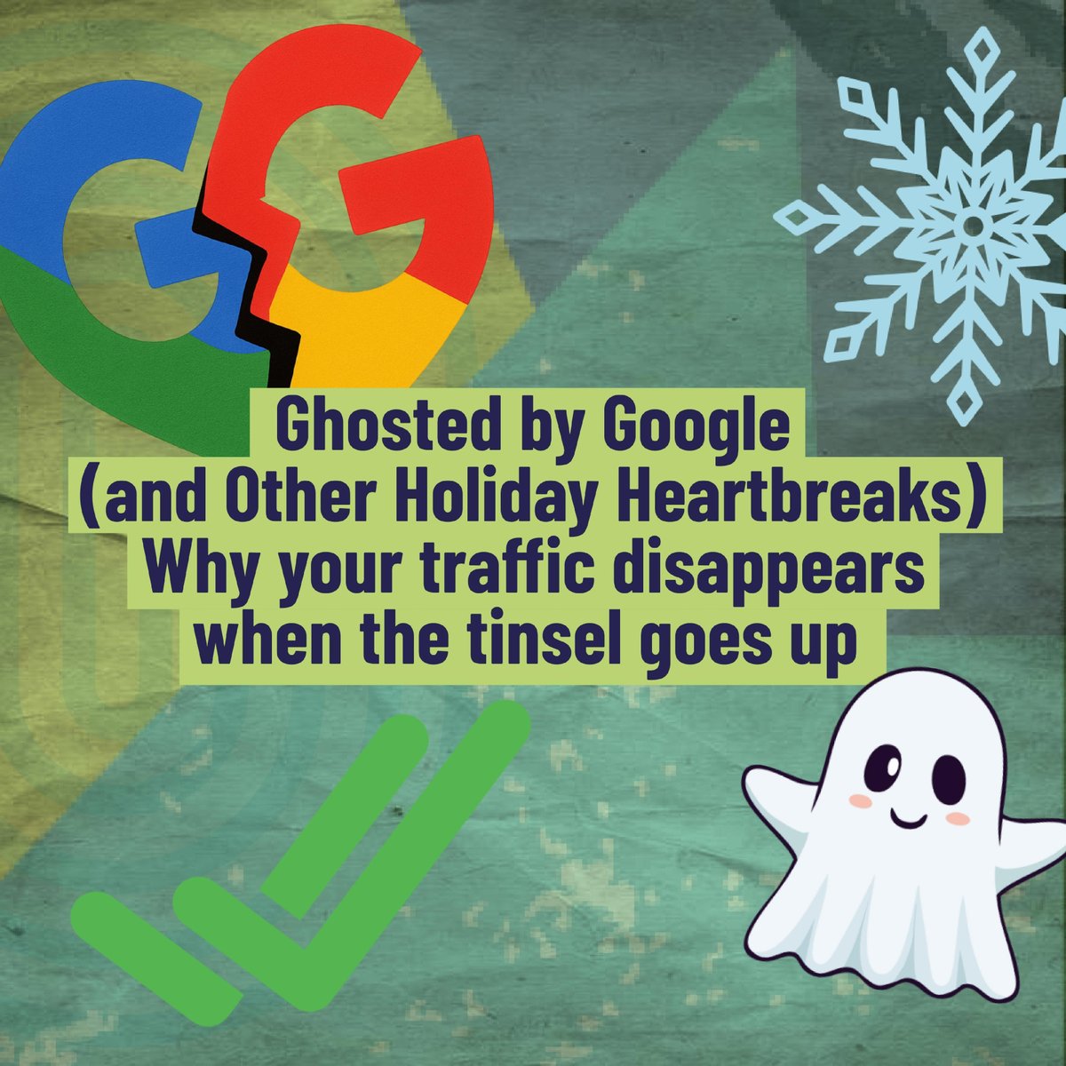 theitcrowdmktng's tweet photo. Getting ghosted hurts — especially when it’s by Google. 📷📷If your rankings vanish every December, don’t panic. It’s not you, it’s seasonality. Learn the signals, fix the slumps, and win back that Page 1 love story. #GhostedByGoogle #SEOSeasonality #DearAlgorithm https://t.co/PkUHbNUkQP