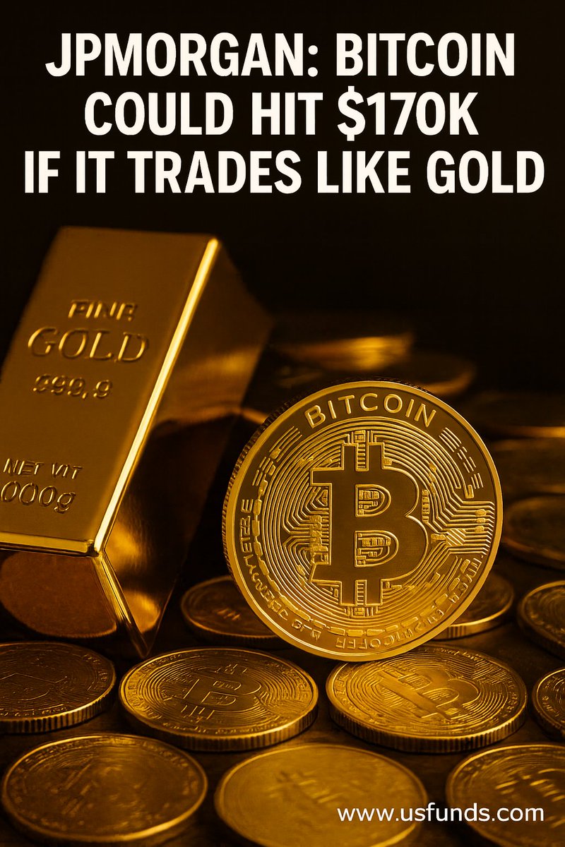 Bitcoin could theoretically reach $170,000 if investors begin valuing it like  gold, according to JPMorgan strategist Nikolaos Panigirtzoglou. After  rebounding 12% from November lows, bitcoin briefly turned positive for the  year at