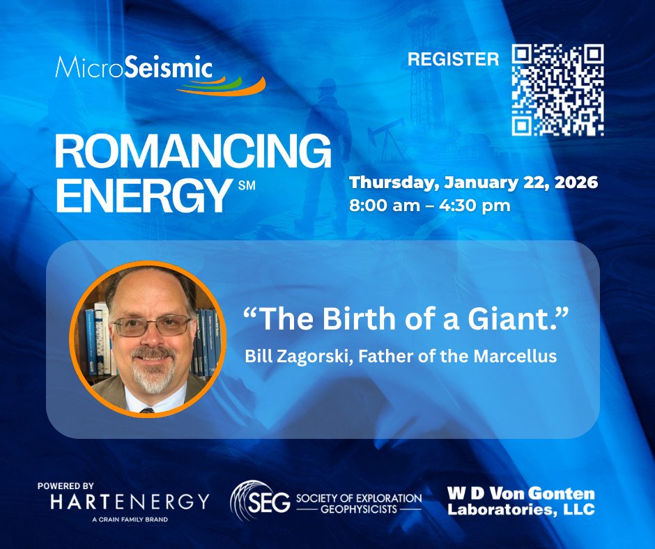 Discover the story behind one of the most transformative plays in energy from Bill Zagorski.

Join us at the 2026 Romancing Energy Forum, January 22nd, 2026

Registration is open: microseismic.com/2026-forum/

#Networking #RomancingEnergy #Forum #Houston