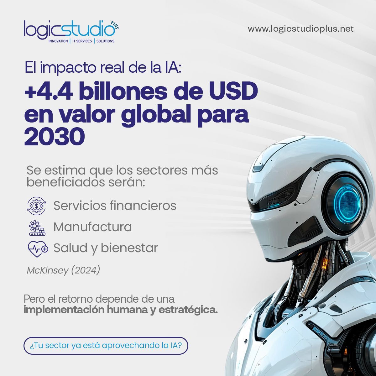 LogicStudioPlus's tweet image. Pero este crecimiento no es automático.📈

💬 ¿Tu sector ya está aprovechando la IA? Queremos leerte 👇

LOGIC STUDIO| Educación, innovación y tecnología con propósito.

#IA2026 #GenAI #IAResponsable #EconomíaDigital #LogicStudio