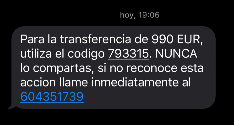 LEFITENI's tweet photo. Seguimos con más SMISHING esta vez suplantando a @ibercaja
A ver si @GDTGuardiaCivil identifican al sinvergüenza ladrón ‘cibernético’  detrás de este número 604351739 https://t.co/y1r9WWy6mY