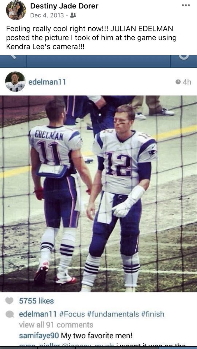 Destiny__Jade's tweet photo. @Edelman11 @TomBrady still waiting for an autograph  🤣🤣 will you sign this photo I took since you reposted it years ago? #christmaswish 😆 https://t.co/NAfMUED0bK