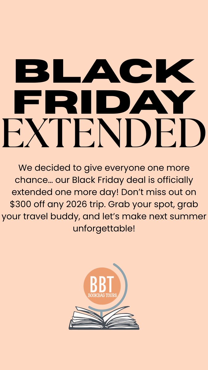 Bookbag Tours tweet media