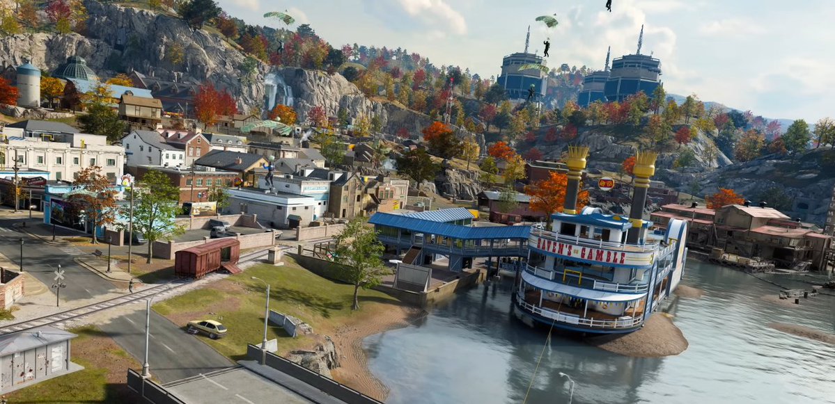 HighMoonStudios's tweet photo. Havens Hollow in #Warzone lookin’ sweeter than fresh blackberry jam, but one wrong step and you’ll be flatter than a skillet cake. https://t.co/DkQ6APpHpP