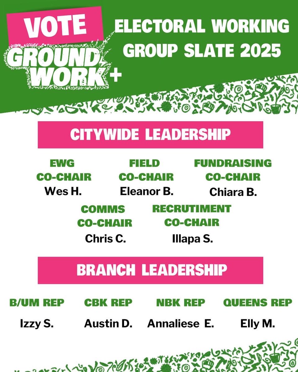 I am running with GW+ slate for <a href="/nycDSA/">NYC-DSA 🌹</a> Electoral to continually push the boundary of electoral politics! The EWG is the attack force that must continually threaten the status-quo to deliver our agenda. We break the chokehold of centrist and progressive insiders 
(1/10 Thread):