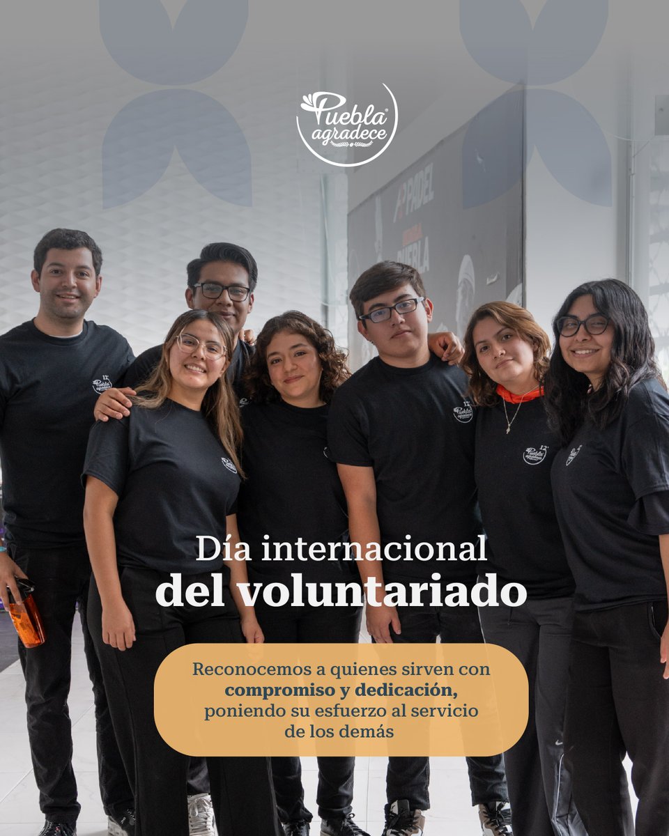 Gracias a los voluntarios universitarios que fueron parte esencial del evento de reconocimiento ciudadano en nuestra 12 edición.

#PueblaAgradece #PueblaAgradecida #Diadelvoluntariado