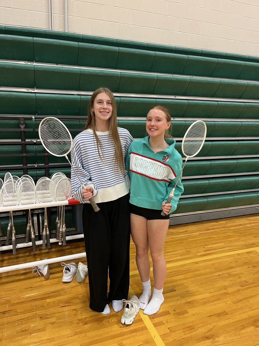 Congrats Callie &amp; Maggie W4 Badminton Champs!