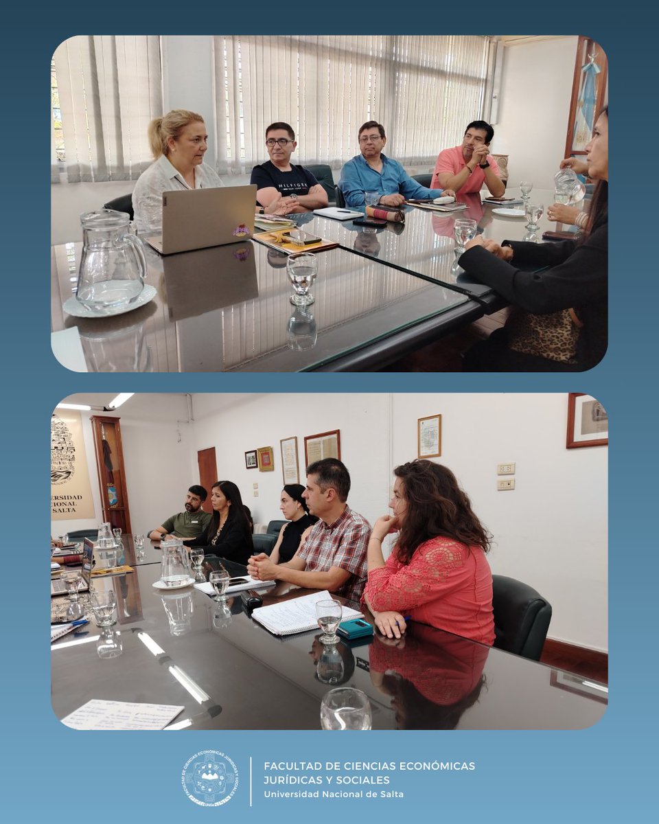 DocentesEco's tweet photo. 📚🤝 Intercambio en Extensión Universitaria

El especialista Oscar René Maigua participó de una reunión de trabajo con Gabriela Sánchez (UNCuyo), quien visitó la UNSa para compartir experiencias y prácticas en extensión. https://t.co/KeXRCEdn7e