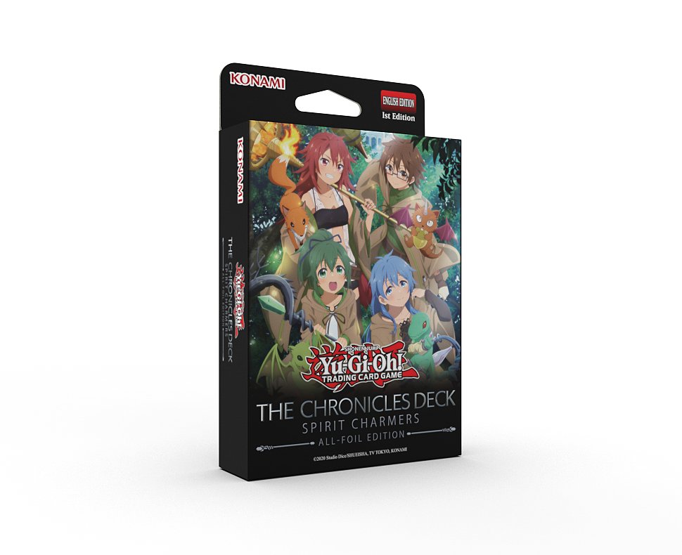 El Evento de Celebración de Lanzamiento de #YuGiOhTCG EL DECK DE LAS CRÓNICAS: Encantadoras de Espíritus (Edición Completamente Foil) se llevará cabo del 21 de enero al 22 de febrero de 2026 en América del Norte y Latina ¡Más información próximamente!