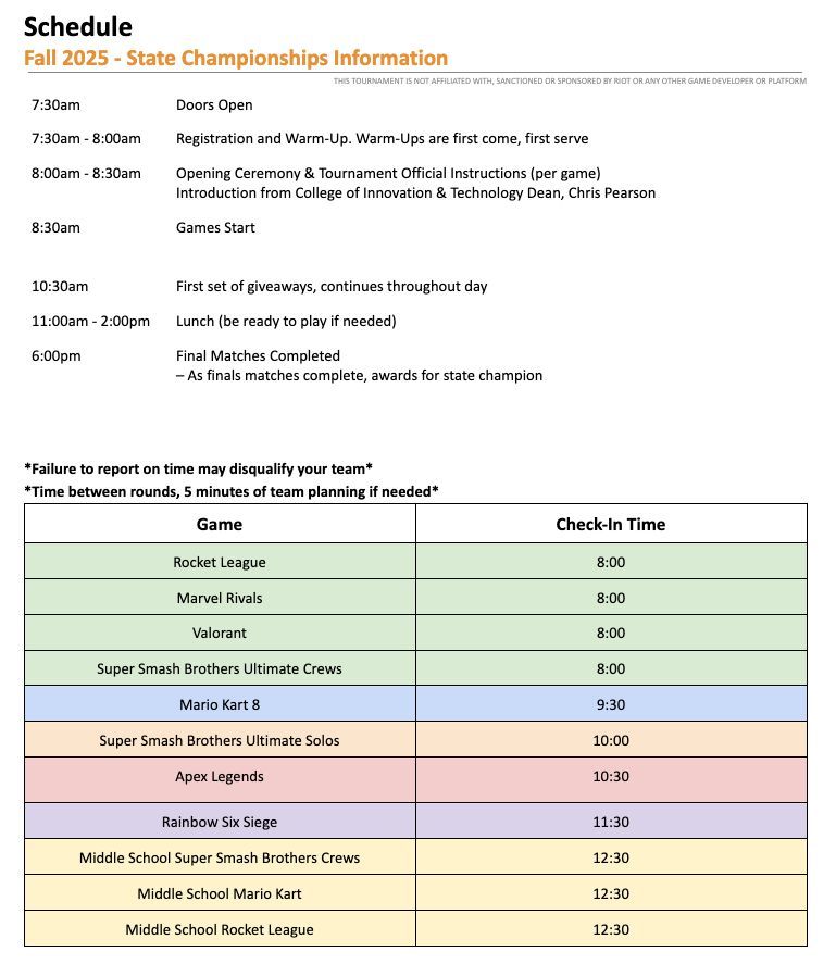 Congratulations to our qualifiers to the MiHSEF State Finals next week, December 13, in partnership with University of Michigan-Flint College of Innovation and Technology! See the attached to see our start and checkin times. <a href="/UMF_CIT/">UM-Flint College of Innovation and Technology</a>