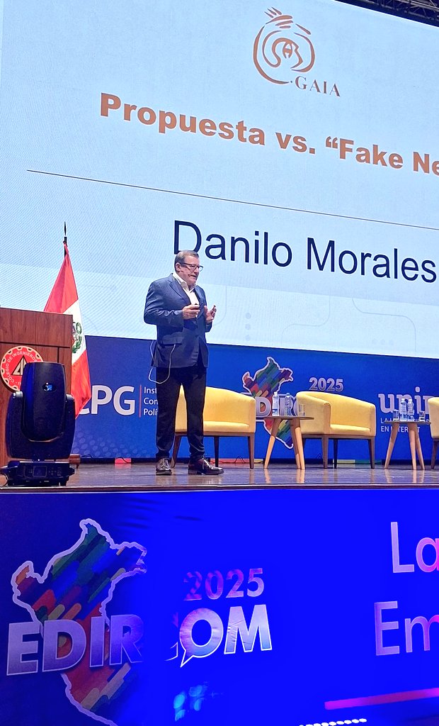 ☑️ Llega a #EDIRCOM2025 Danilo Morales, para conversar sobre 2 fuerzas antagónicas: “Propuestas VS Fake news“

<a href="/InstitutoICPG/">ICPG</a>  <a href="/ciplimaoficial/">Colegio de Ingenieros del Perú - CIP Lima</a> <a href="/UNIR_Peru/">UNIR Perú</a>