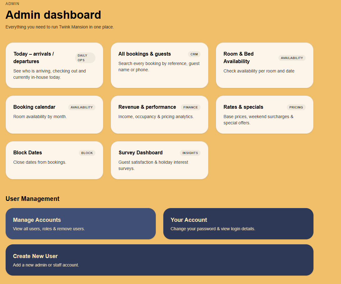 BlueDevLabs's tweet photo. 🚀 Completed a full booking site + admin system for a guesthouse: real-time availability, online bookings, automated emails &amp; full backend management. Adaptable for hotels/Airbnbs. #WebDev #NextJS #HotelTech #SaaS https://t.co/TEpe7EjswR