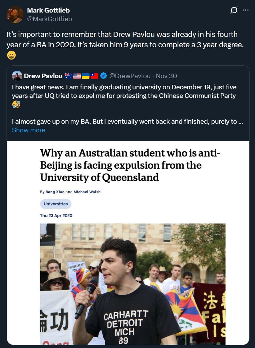 It took you 9 years to finish a 3 year Bachelor of Arts degree. You have room temperature IQ.