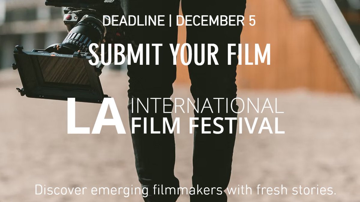 ⏰ Only 1 DAY remains until the extended deadline closes!

If you haven’t submitted your film to the LA International Film Festival yet, do it NOW. Don't miss the chance to share your story on the big screen. 📽️Deadline: Dec 5, 2025 Submit here: filmfreeway.com/LAFILMFEST
#IndieFilm
