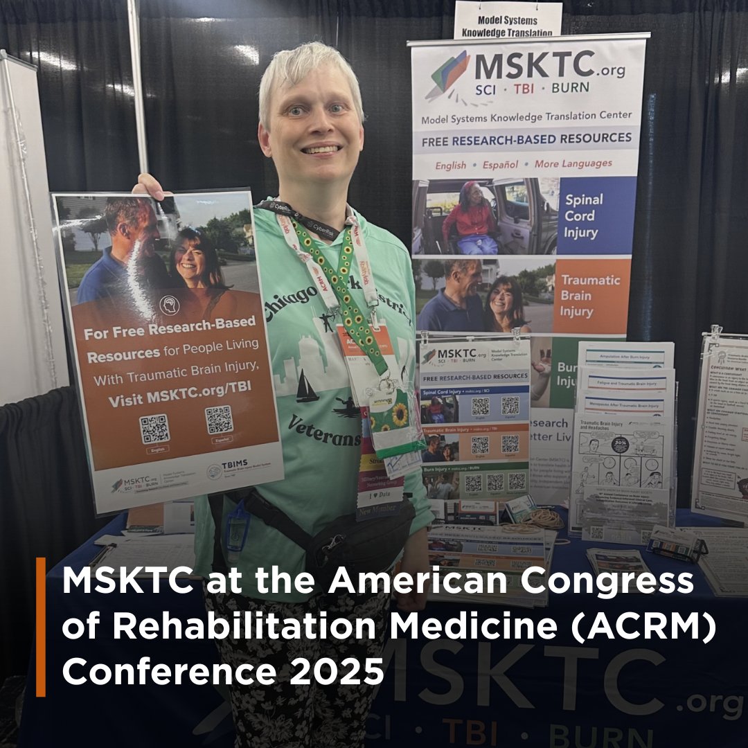 BURN_MS's tweet photo. Thank you to everyone who stopped by our booth at #ACRM2025! We loved connecting folks who share our commitment to improving the lives of people with burn injuries, SCI, and TBI. https://t.co/lX78KzXez1