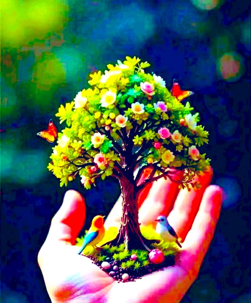 "السعادة مثل الفراشة، 
إذا لاحقتها فلن تمسك بها ابداً، أما إن كنت هادئًا، ستأتي وتحط على كتفك."🦋🦋🦋🌴