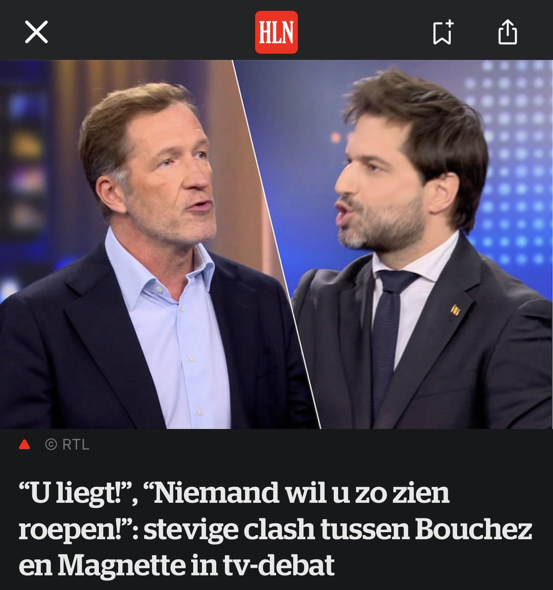 Dat we dat nog mogen meemaken. Een debat tussen de voorzitters van de grootste regeringspartij en de grootste oppositiepartij (in hun landsdeel) n.a.v. een begrotingsakkoord. Wallonië lijkt meer op een democratie dan Vlaanderen. 😇