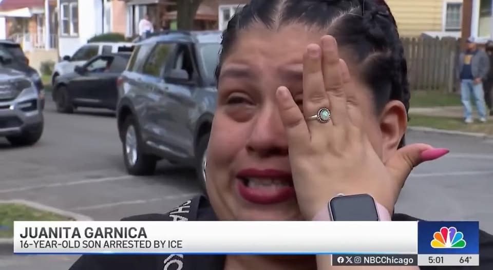 This woman is melting down because her teenage son was arrested for assaulting ICE agents after throwing eggs at them during an anti-ICE riot.
“They took my son! He’s only 16 and he was violated! I just want my baby back!”

Advice for her?