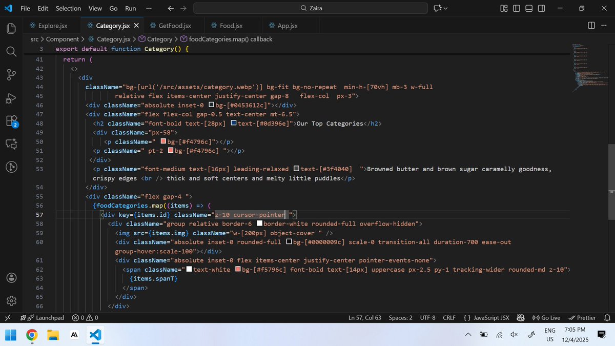 Day 45 of 60 Days of Code
Today I worked on the explore and category sections. Spent several hours trying to get everything working but I am glad it is finally taking shape. Progress is always progress.

#fyp #react #javascript #webdevelopment #frontenddeveloper