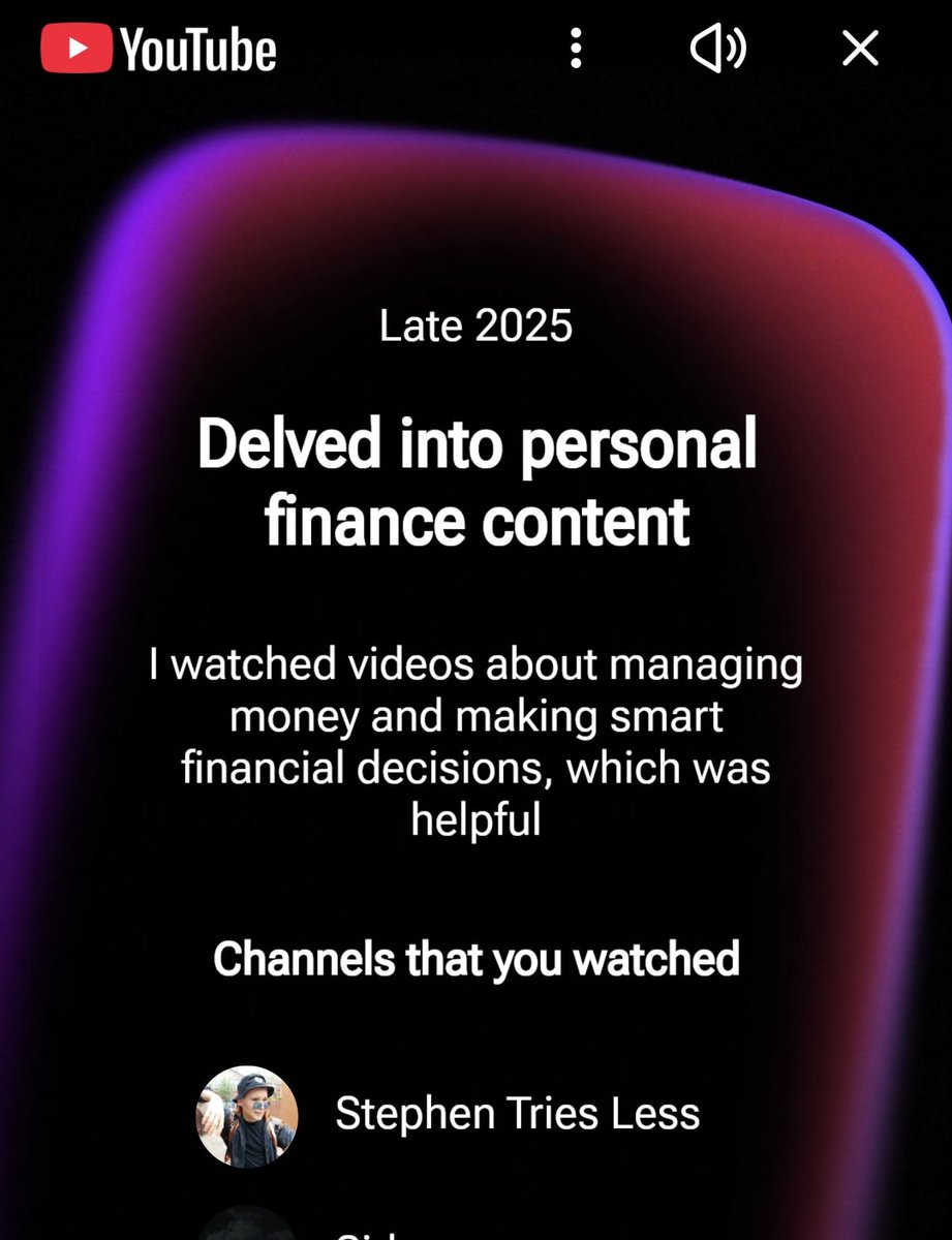 Apparently I've been watching <a href="/StephenTries/">Stephen Tries</a> for the personal financial advice without even knowing it.