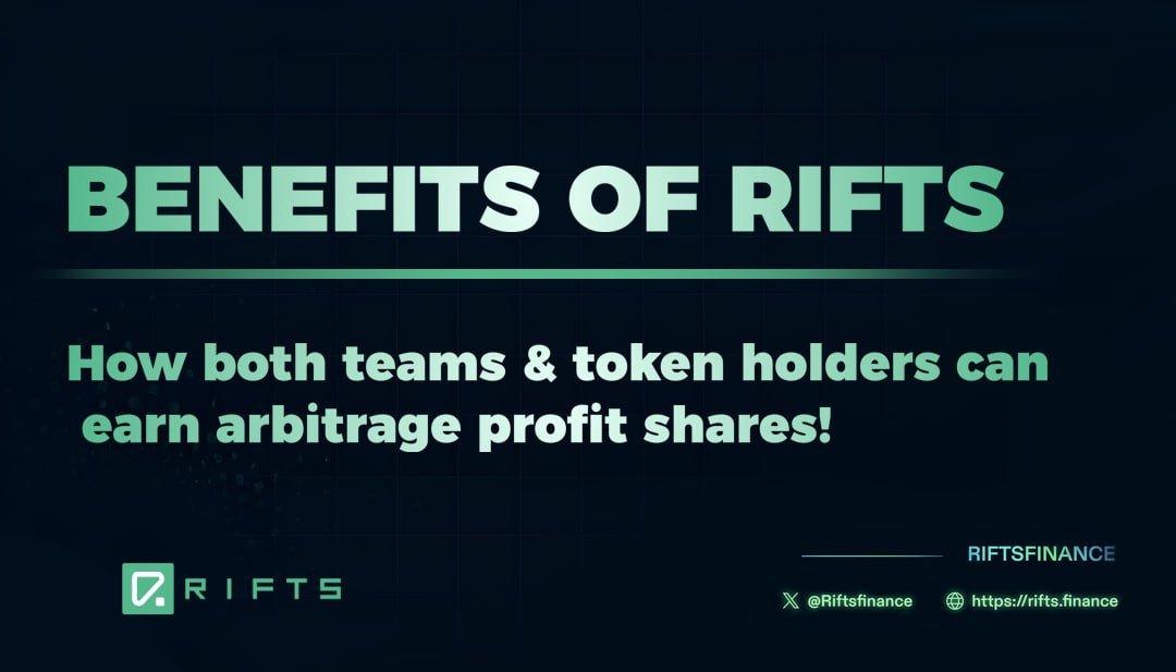 Key Benefits for Teams Using RIFTS

1. Arbitrage Profit-Share

RIFTs integrate directly with RIFTS’ arbitrage engine, allowing teams to earn a share of arbitrage profits rather than relying solely on traditional LP fees.

You can view the profits of many arbitrage tests the Rifts