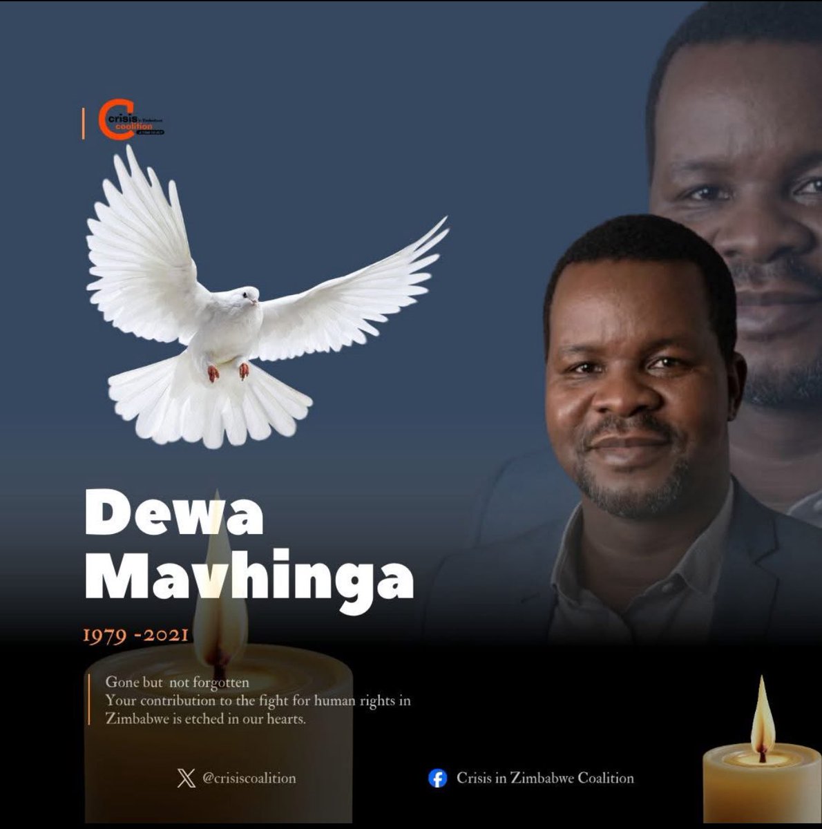 This day reminds me of a great friend and brother. He had a big heart and was always ready to support and help others. A genuine and authentic human right advocate who worked tirelessly for a better Zimbabwe and a better world! 

I still tear up when I think about him. They say