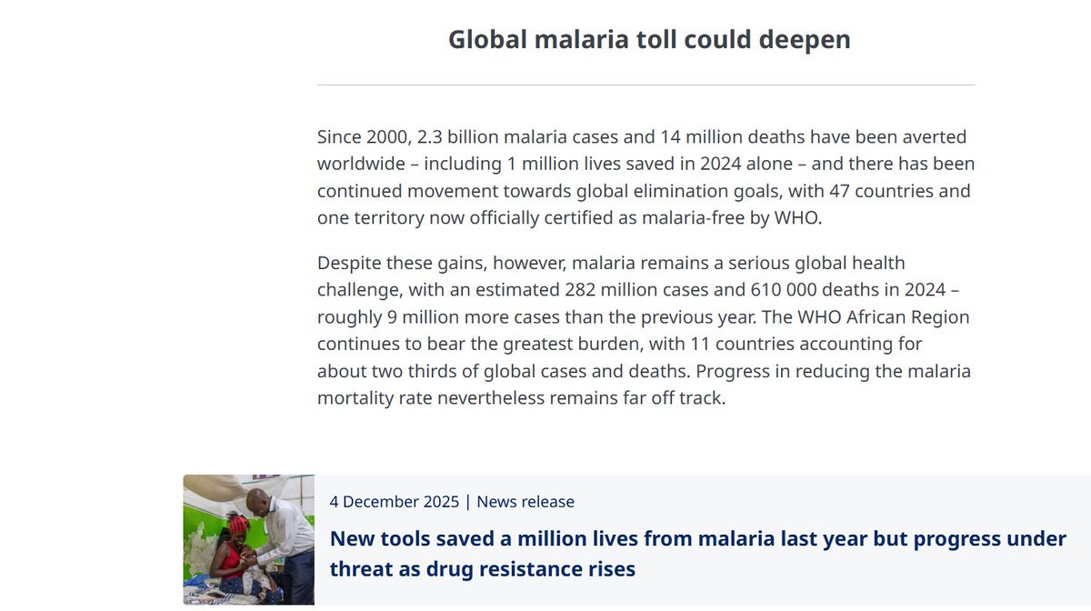 GorkiVarun's tweet photo. THIS ISN'T AI-GENERATED CONTENT &amp; ALL CAN SEE MALARIA BURDEN @PLASMODIUM. DESPITE THE ENDLESS EFFORTS, GRANTS, &amp; RELEASE OF #GENETICALLY MODIFIED MALE @MOSQUITES, IT IS GRADUALLY MOVING UP. THIS IS SILENT DIAPAUSE @WHOSEARO  @WHOMALARIA REPORT 2025 @UNOCHA. NEEDS ENDLESS DEBATES https://t.co/hfuoT7ttmj