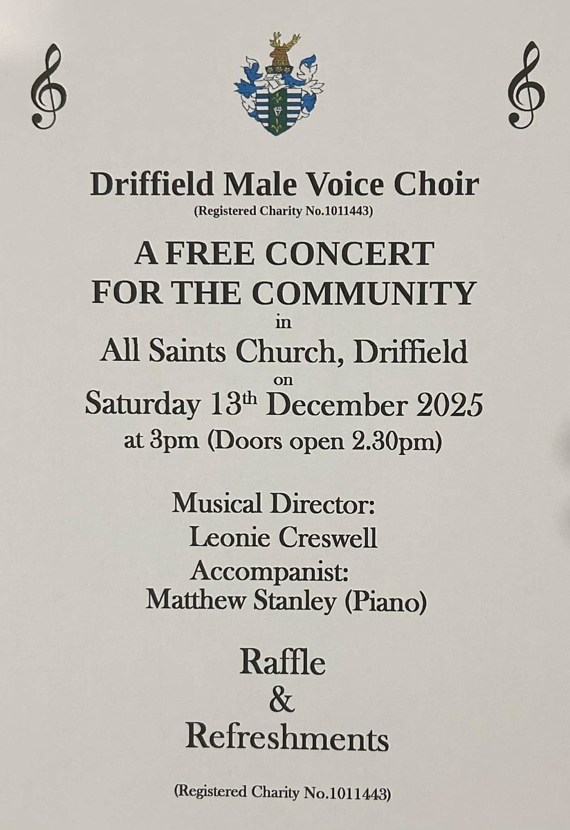 Driffield Male Voice Choir tweet media