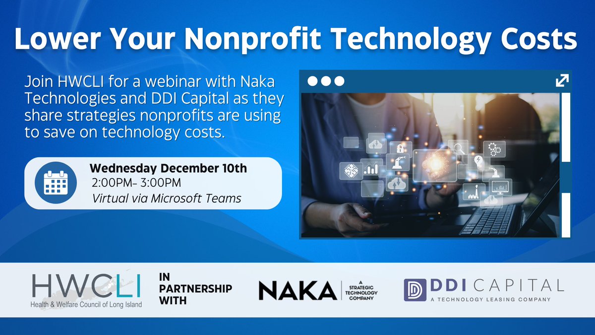 🚨 Nonprofits! Join NAKA Technologies &amp; DDI Capital on Dec 10, 2 PM for our final 2025 event. Learn strategies to save on tech costs &amp; plan smarter for 2026. RSVP now: lp.constantcontactpages.com/ev/reg/gzmxd9m