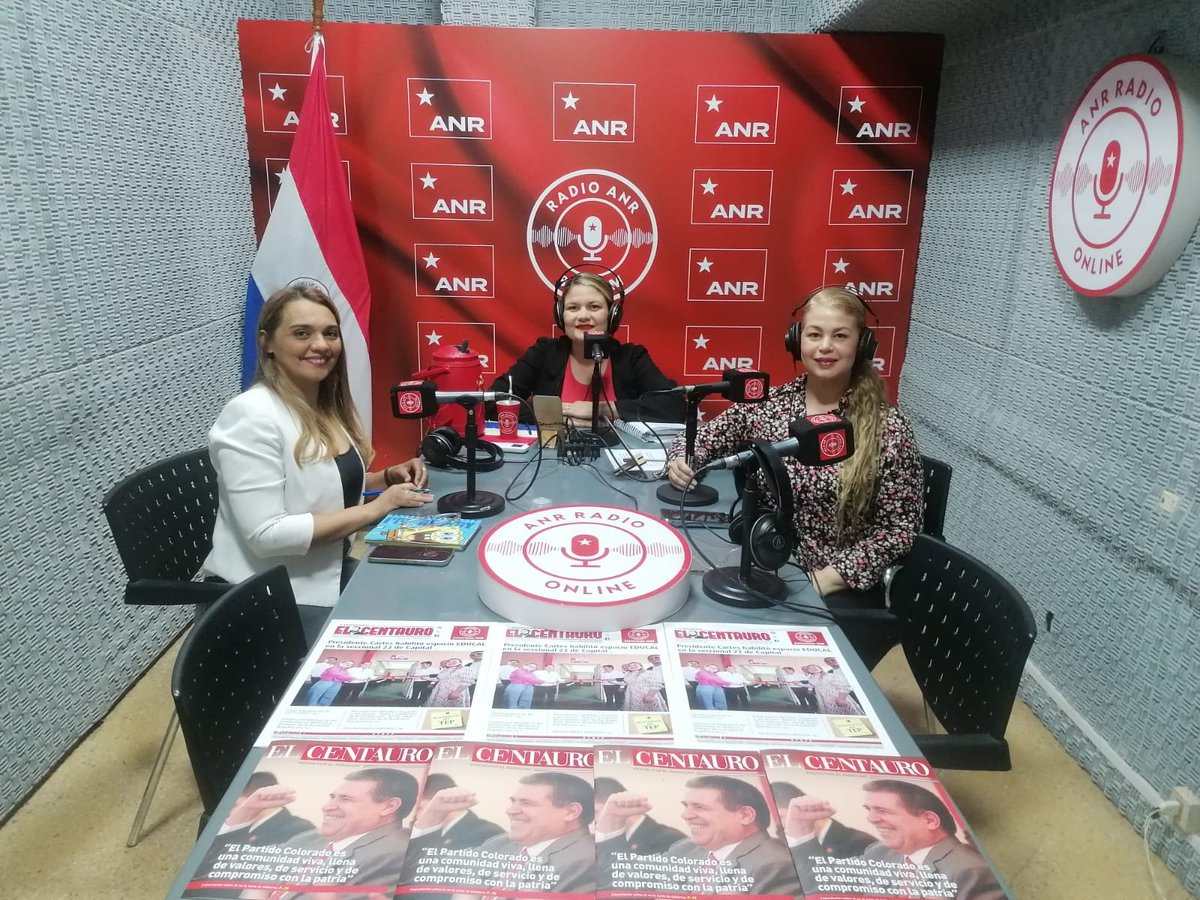 📻AGENDA ANR Especial "Espacio Mujer", nos acompaña la Lic. Beatriz Sandoval. Hablaremos sobre, emprendimiento y liderazgo femenino.
🎙Conducen: Lourdes Llano y Karina Prieto.
⭕#EnVivo por la 89.9 FM Radio ANR y a través de la anr.org.py/anr-radio/ 
📲WhatsApp: (0982) 100 663