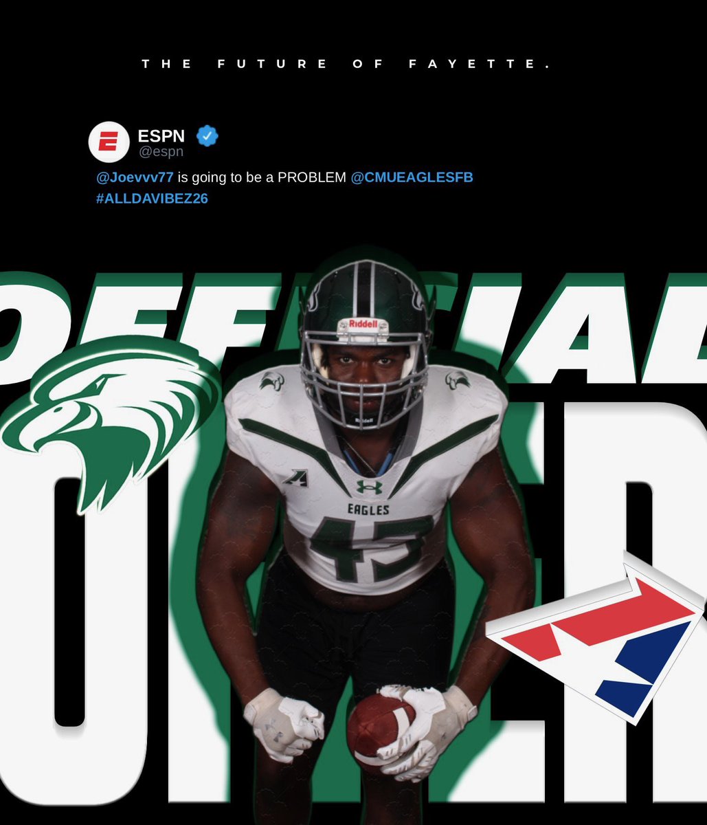 After a great conversation with <a href="/DLeach37/">David Leach ✝️</a> I am blessed to receive an offer from Central Methodist University <a href="/Coach_Berna/">Justin Berna</a> <a href="/ScheidtSteven/">Coach Scheidt</a>