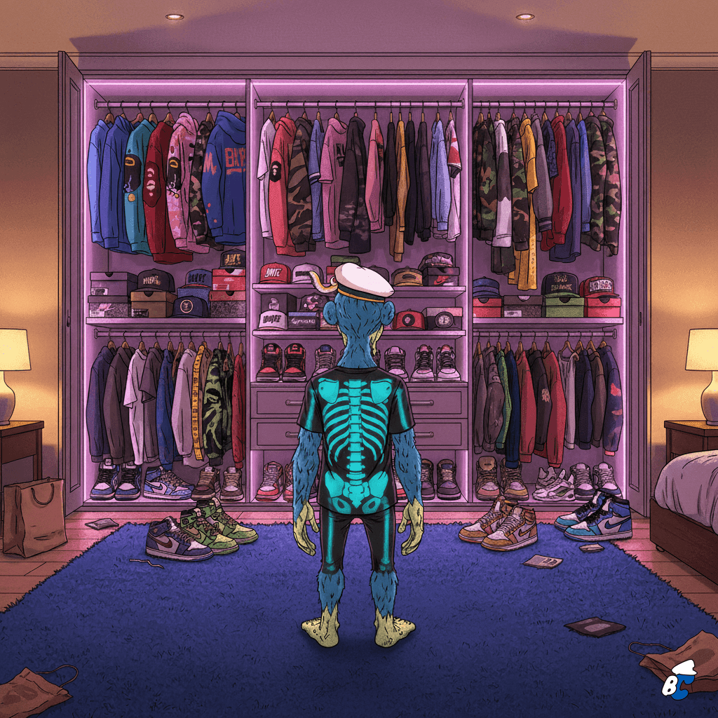 boredcloset's tweet image. GM from the Closet☀️