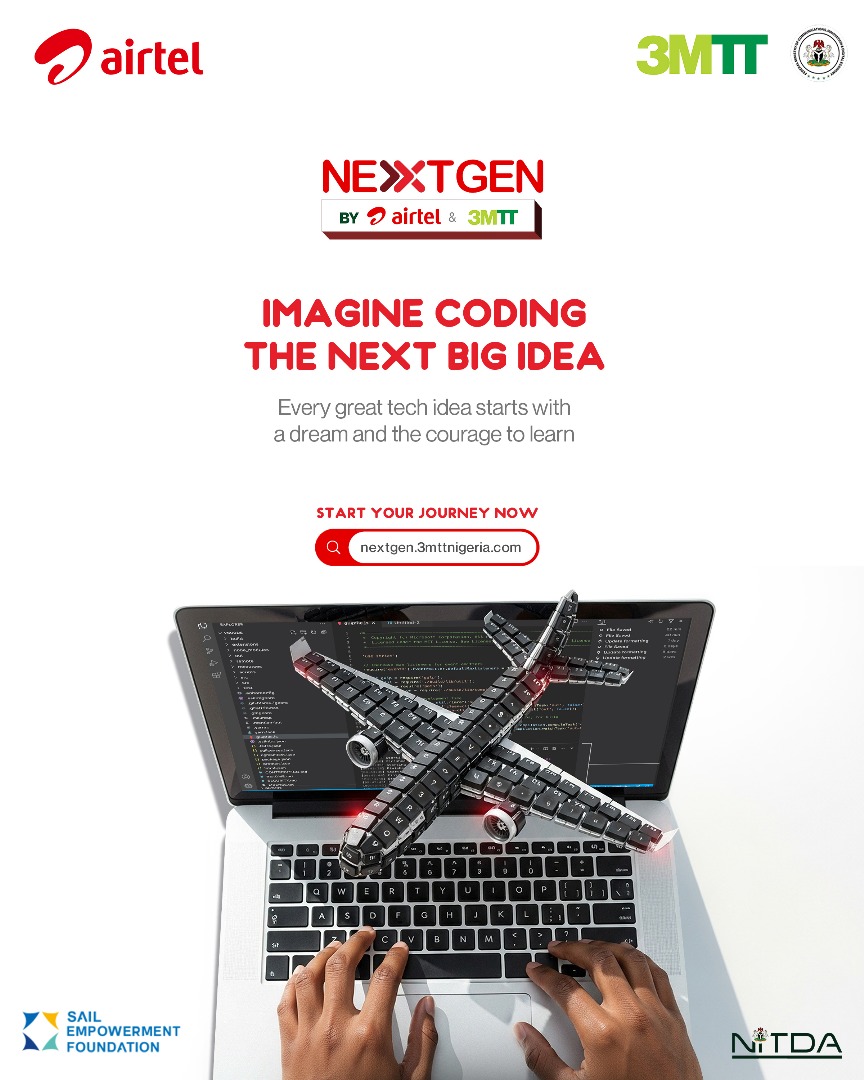 brainpalscode's tweet image. FREE 3MTT NEXTGEN Training by Airtel!
World-class tech skills at zero cost.
If you’ve ever wished for a real chance to enter tech, this is it.
Don’t wait for opportunities — create them.
👉 Register now: nextgen.3mttnigeria.com
#3MTT #Airtel #NextGen #TechNigeria #LearnToEarn 🚀